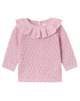 Lyserød - Corsage - Name it - Strik - Krave - 13235303