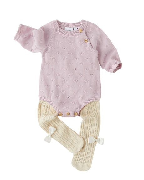 Lyserød - Corsage - Name it - strik - bodystocking - 13235329