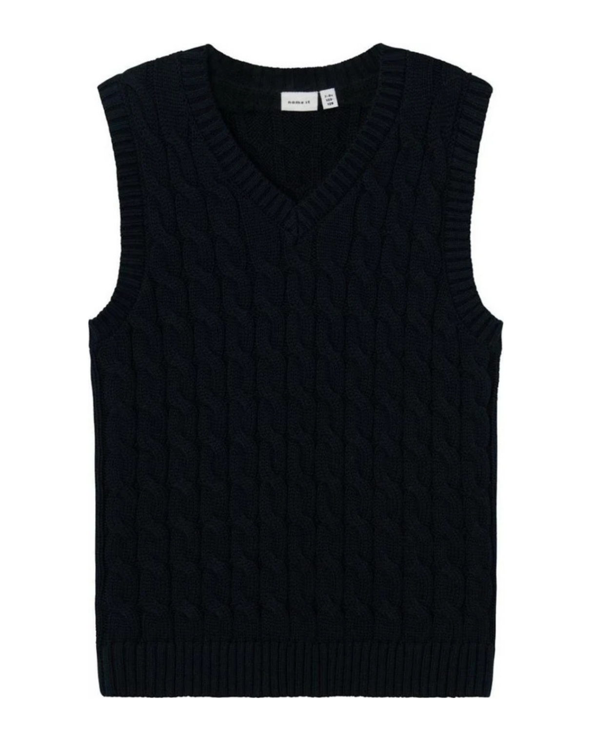 Mørkeblå - Dark saphire - name it - Strikvest - 13235419