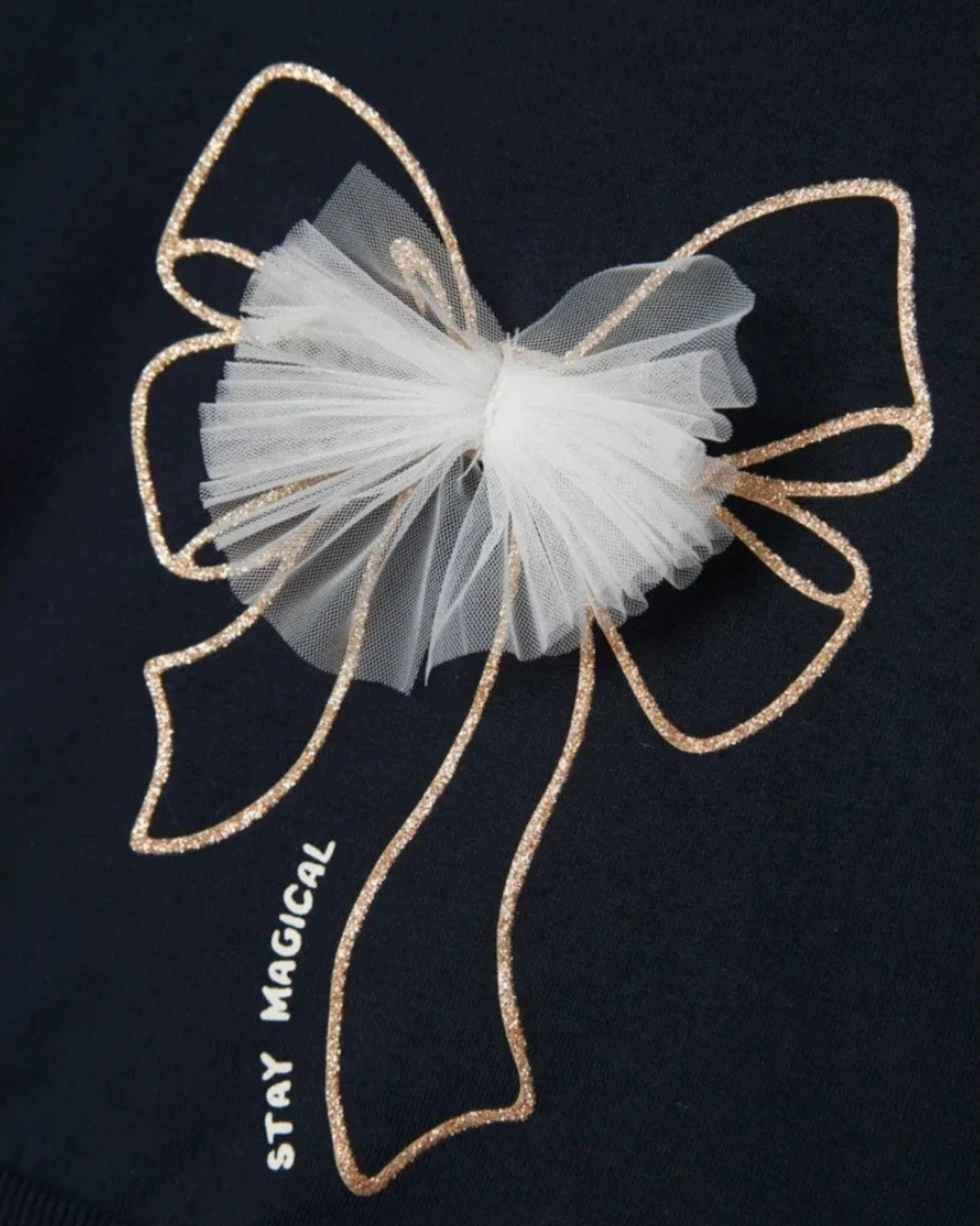 Navy - Dark Sapphire - Name it - sweatshirt - sløjfe - 13236115