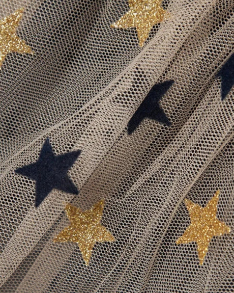 Navy - Dark Sapphire - Name it - Kjole - tylskørt - glimmer stjerner - 13236121