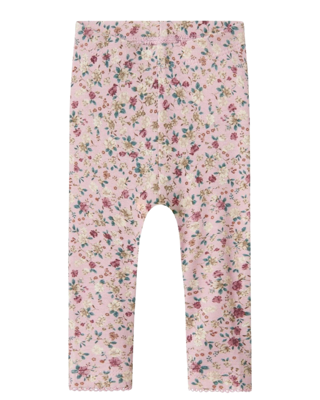 Lyserød - Corsage - Name it - Leggings - Små Blomster - 13236132