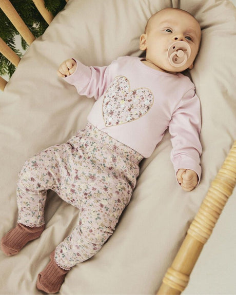 Lyserød - Corsage - Name it - Leggings - Små Blomster - 13236132