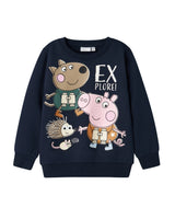 Blå - dark sapphire - Name it - Peppa Pig - sweatshirt - 13236247