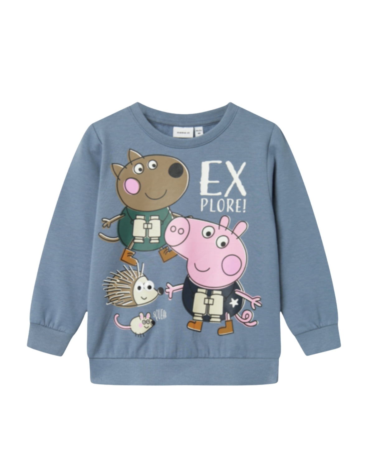 Blå - flint stone - Name it - Peppa Pig - sweatshirt - 13236247