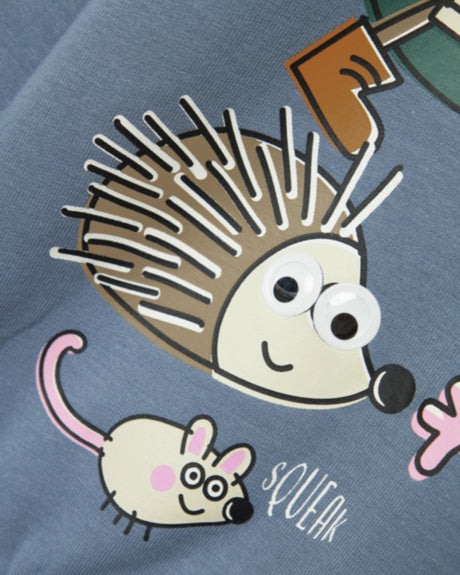 Blå - flint stone - Name it - Peppa Pig - sweatshirt - 13236247