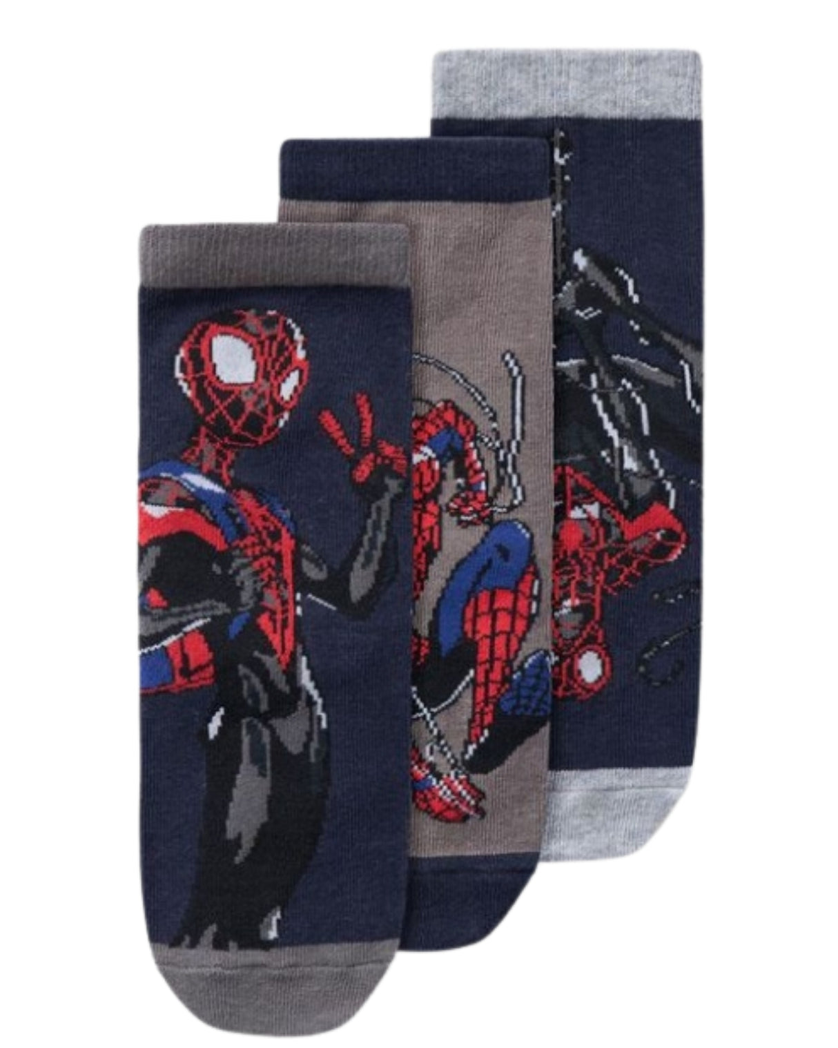 Mørkeblå - 3pak - Dark Sapphire - Name it - Strømper - Spiderman - Marvel - 13236315