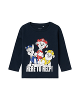Navy - Dark Sapphire - Name it - Paw Patrol - Langærmet T-shirt - 13236611