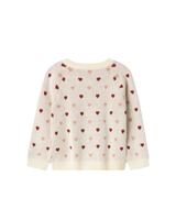 Offwhite - Turtledove - Lil' Atelier - Cardigan - Hjerter - 13236718