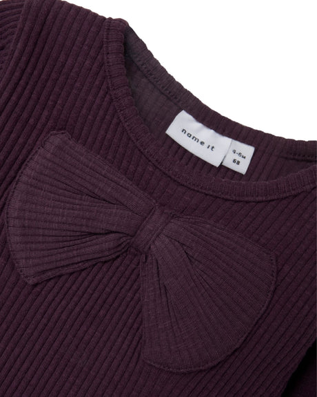 Lilla - Plum Perfect - Name it - Bodystocking - sløjfe - 13237402