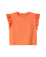 Orange - Fresh Salmon - Name it - Top - Flæser - 13238071