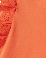 Orange - Fresh Salmon - Name it - Top - Flæser - 13238071