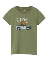 Grøn - oil green - Name it - t-shirt - 13238098