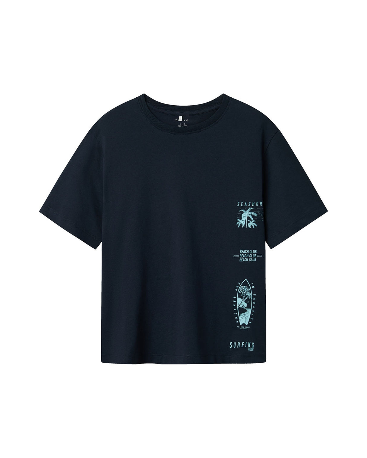 Mørkeblå - Dark Sapphire - Name it - T-shirt - Print - 13238102