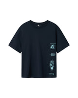 Mørkeblå - Dark Sapphire - Name it - T-shirt - Print - 13238102