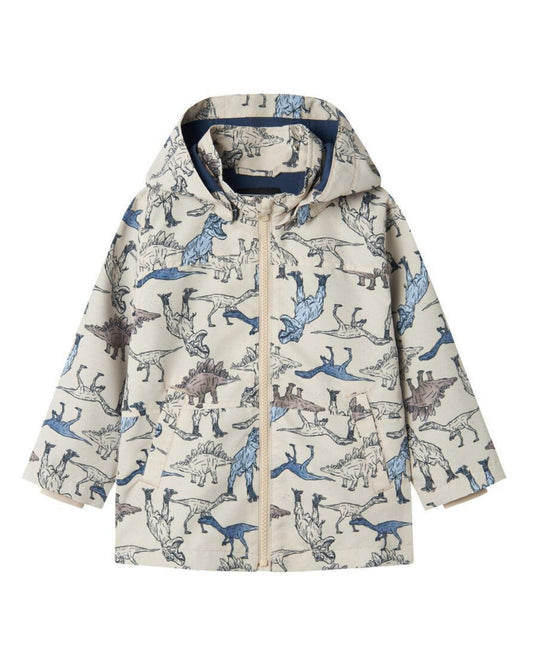 Beige - Peyote - Name it - Overgangsjakke - dinosaur - 13238162