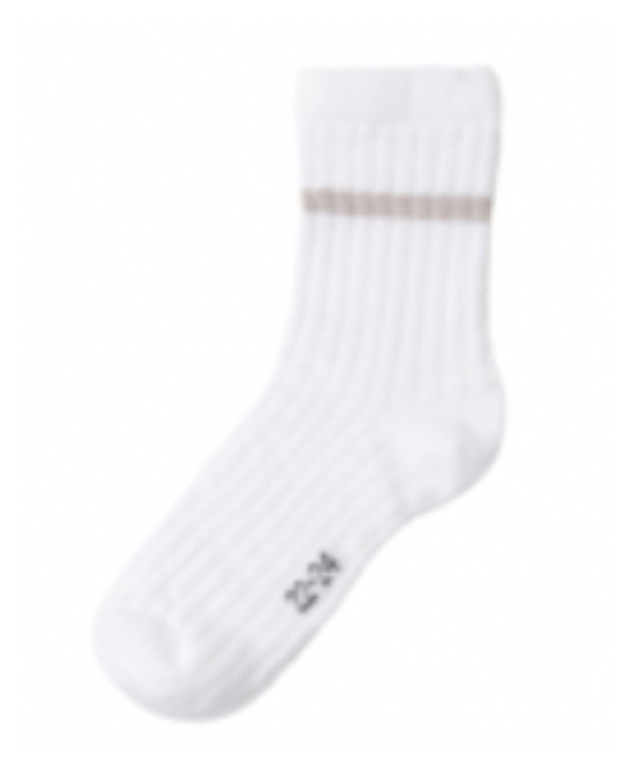 Hvid/sand - bright white FAWN - Name it - sokker - sand stribe - 13238174