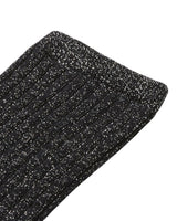 Sort - Black - Name it - rib sokker - glimmer sølv - 13238175