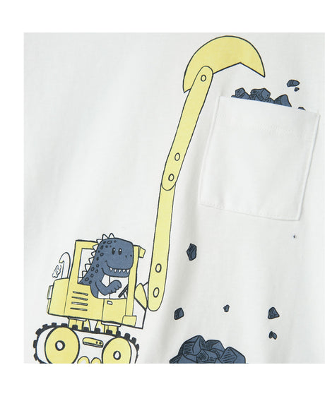 Hvid - Bright white/Tractor di - Name it - t-shirt - 13238183