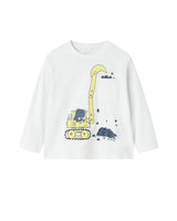 Hvid - Bright white/Tractor di - Name it - t-shirt - 13238183