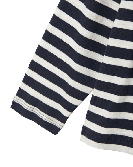 Blå - Dark Sapphire - Name it - Bluse - Striber - 13238187