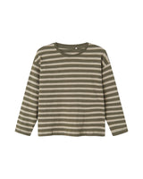 Grøn - Dusty Olive - Name it - Bluse - Striber - 13238187