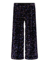 Sort - Black/Purple Opu - Name It - Glitter - Bukser - 13238223