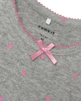 Grå - Grey melange - name it - nattøj sæt - 13238355