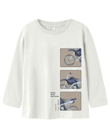 Hvid - Cloud Dancer - Name it - langærmet t-shrit - Motorcykel - 13238899