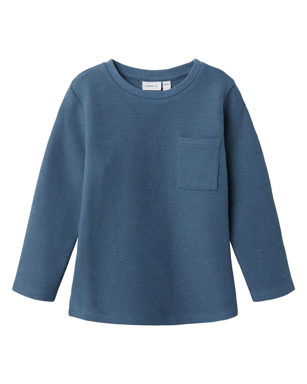 Blå - China Blue - Name it - tshirt - langærmet - 13238928