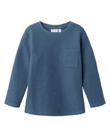 Blå - China Blue - Name it - tshirt - langærmet - 13238928