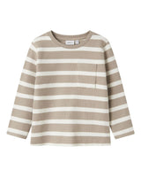 Beige/Hvid - Pure Cashmere - Name it - tshirt - langærmet - 13238928