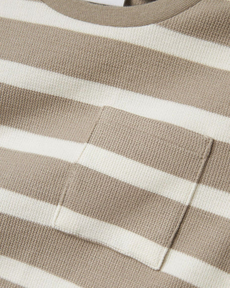 Beige/Hvid - Pure Cashmere - Name it - tshirt - langærmet - 13238928