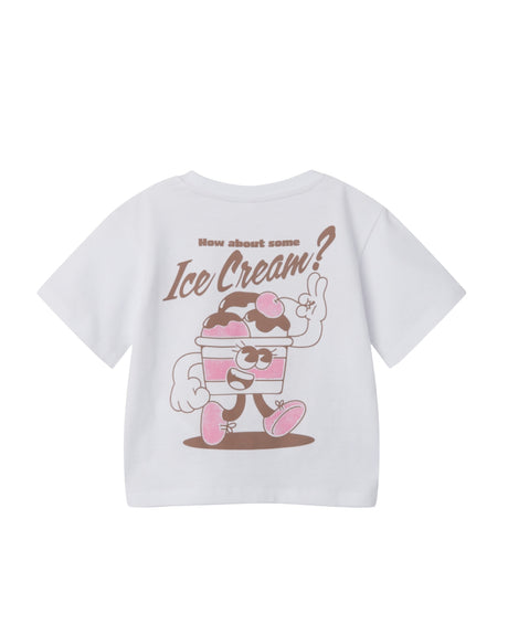 Hvid - Bright white - Name it - tshirt - 13239011