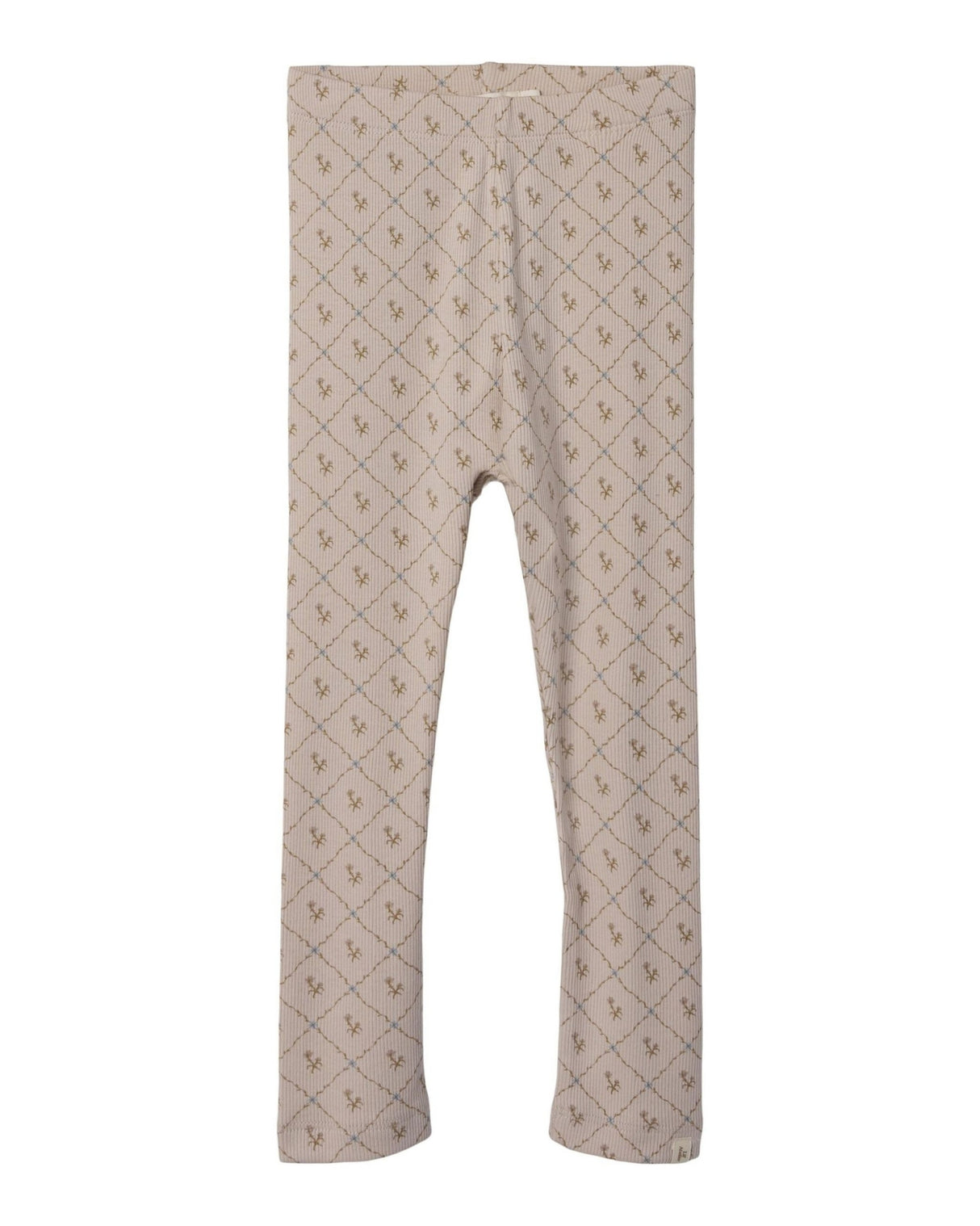 Rosa - Vintage Flower - Lil'Atelier - Rib - Leggings - Blomster - 13239102