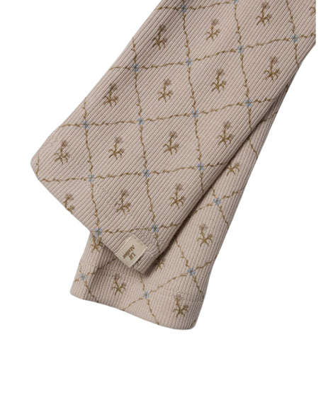 Rosa - Vintage Flower - Lil'Atelier - Rib - Leggings - Blomster - 13239102