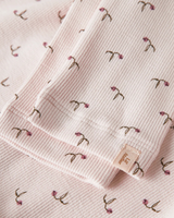 Offwhite - Almost Mauve - Lil'Atelier - Rib - Leggings - Blomster - 13239102