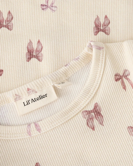 Sand - Turtledove - Lil'Atelier - Bluse - Sløjfer - 13239258