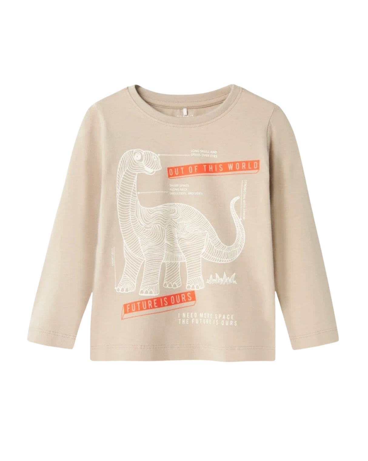 Sand - Pure Cashmere - Name it - Langærmet bluse - Dinosaur - 13239298
