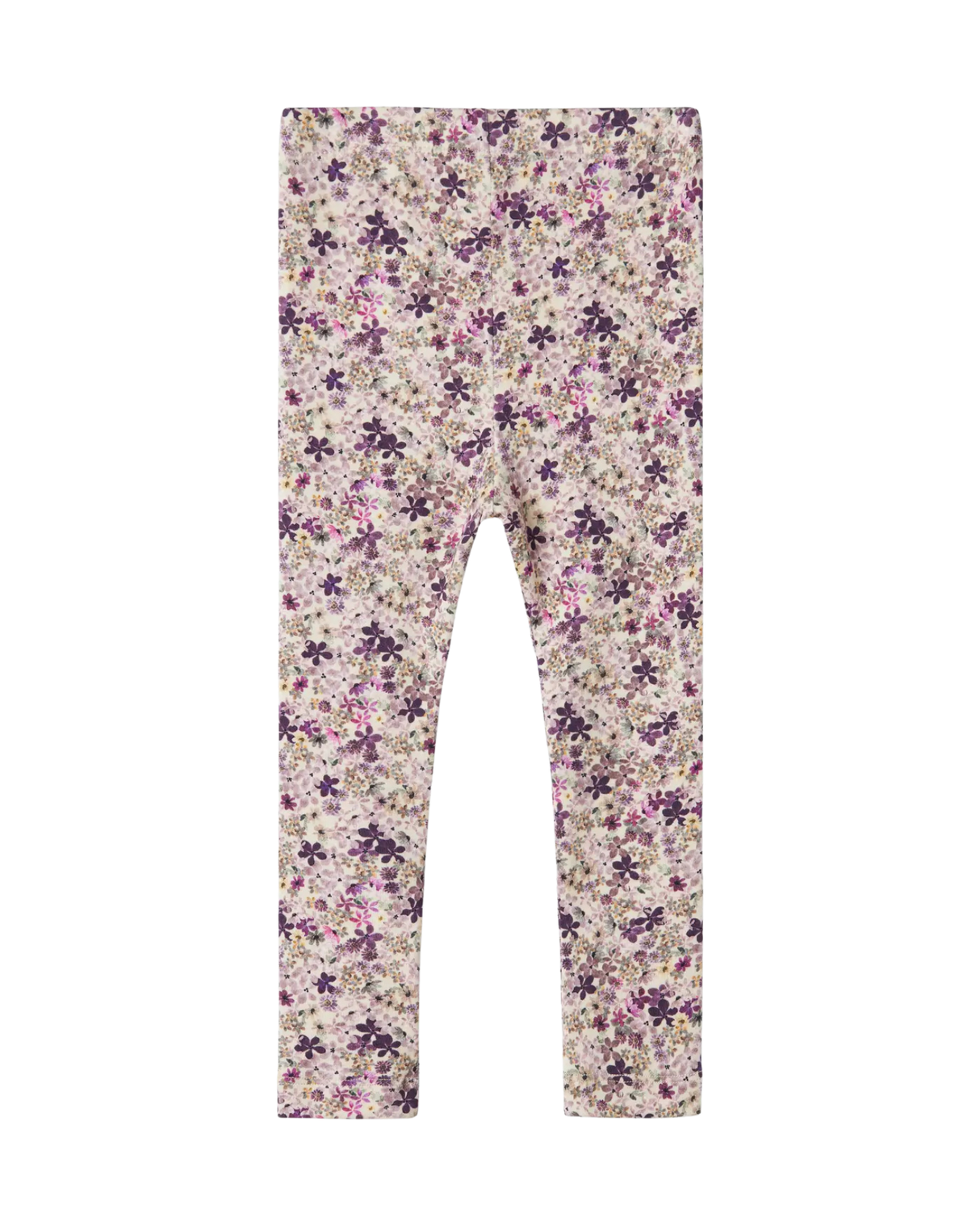 Cream / Lilla - Buttercream - Leggings - Name it - blomstermønster - 13239310