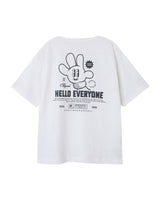 Hvid - Bright White - Name it - tshirt - motiv på ryggen - 13239600