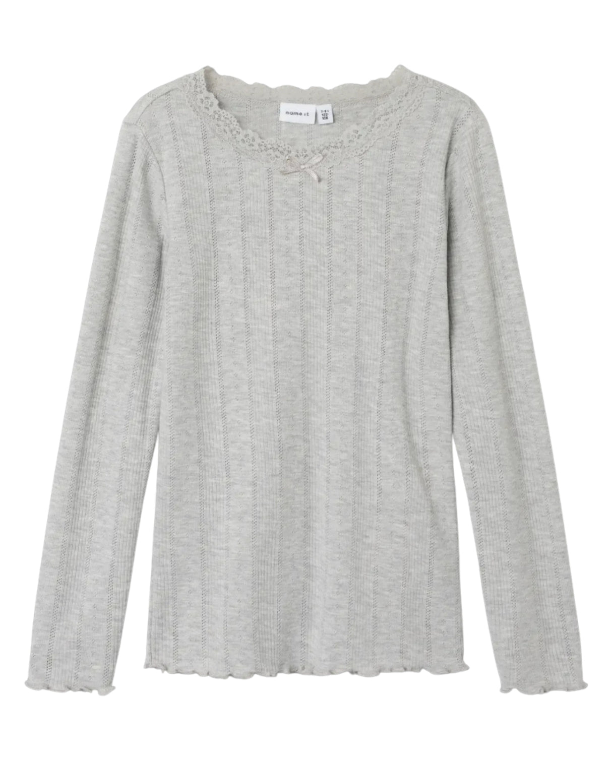 Grå - Grey Melange - name it - bluse - 13239780