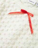 Hvid - Cloud Dancer - Name it - Strik - Sløjfe - 13239835