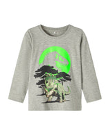 Grå - Grey Melange - name it - bluse - 13239922