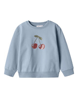 Lyseblå - Subdued Blue - Name it - Sweatshirt - kirsebær - 13239980