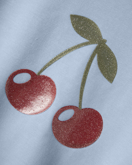 Lyseblå - Subdued Blue - Name it - Sweatshirt - kirsebær - 13239980