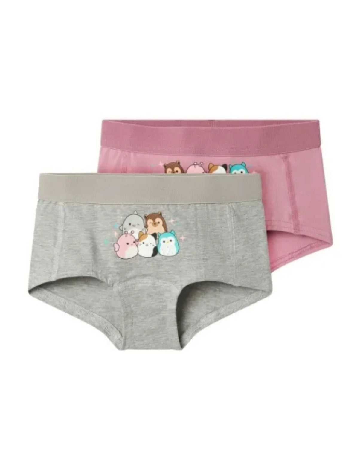 Grå/Lilla - Grey Melange - Name it - Underbukser - Squishy - 13239989