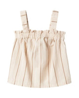 Beige - Peyote - Name it - Top - Stribet - 13240111