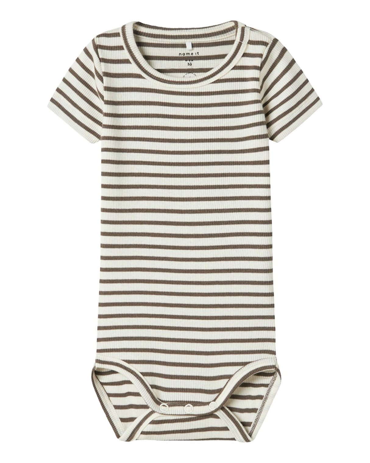 Hvid / brun - bungee cord - Name it - bodystocking - stribet - 13240373