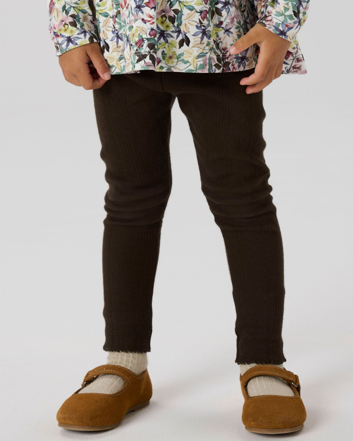 Brun - deliciosa - Leggings - Name it - hulmønster - 13240380
